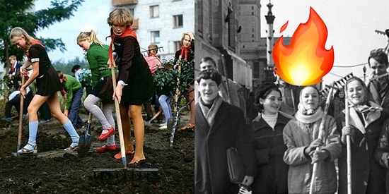 Советские субботники в 13 фото: Как это было тогда?