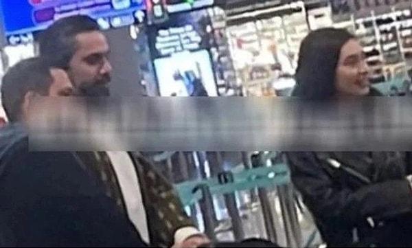 Kadıköy'de el ele görüntülen çift, şimdi de Azerbaycan'a giderken havaalanında görüntülendi.