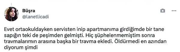 "En azından öldürmedi..."