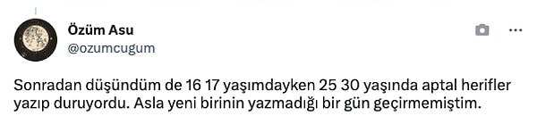 "25-30 yaşındaki erkekler yazıyordu.."