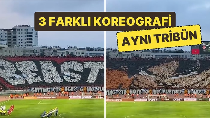 Wydad Casablanca Taraftarlarının Aynı Tribünde 3 Farklı Koreografiyle Şov Yaptığı Muhteşem Anlar