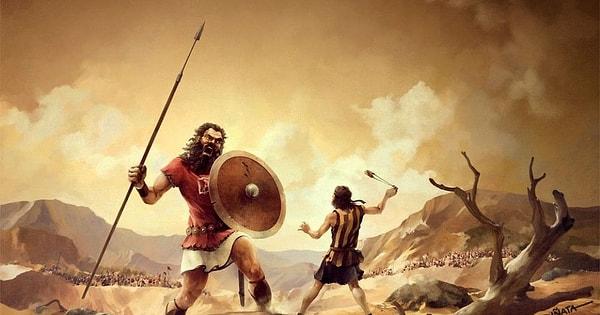 Davud ve Golyat hikayesi, kutsal kitap Tevrat'ta anlatılan ünlü bir hikayedir. Bu hikaye, İsrailoğulları ve Filistin orduları arasında gerçekleşen bir savaş sırasında yaşanan olayları anlatır.