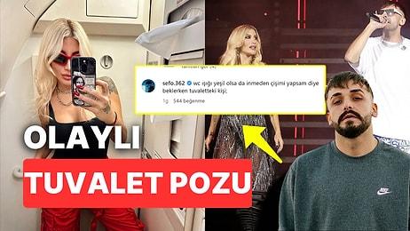 İrem Derici'nin Uçak Tuvaleti Selfie'sine Sefo'dan Gelen Alaylı Yorum Çok Beğenildi