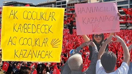 Millet İttifakı'nın İzmir Mitingine Damga Vuran Fotoğraflar ve Pankartlar