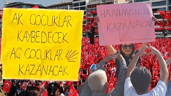 Millet İttifakı'nın İzmir Mitingine Damga Vuran Fotoğraflar ve Pankartlar