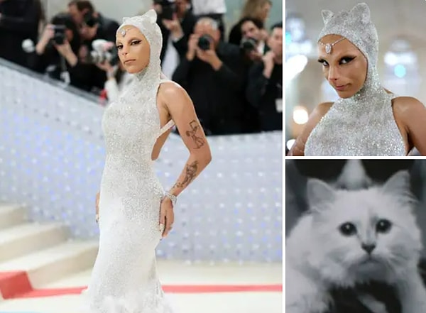 11. Ну а теперь поговорим о кошке Карла, Шупетт. Во-первых, Doja Cat в Oscar de la Renta