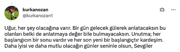 Kullanıcılardan bu tweet'e destek mesajları geldi...