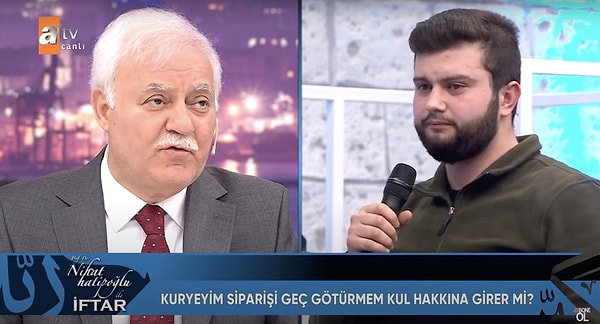 Hatipoğlu ise "Siz kasti bir şey yapmıyorsunuz. Çünkü adres üzerine gidiyorsunuz. Bazen hakikaten İstanbul trafiği, malum… Biz buraya yetişebilmek için 3 saat erken çıkıyoruz. Bazen de zor yetişiyoruz. Anlayış göstermeleri gerekir." diyerek söze başladı.