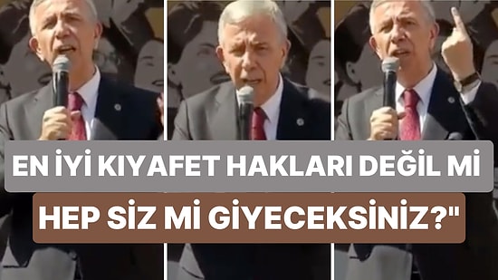 Mansur Yavaş Yine Gençler Hakkında Konuştu: "Gençler Öyle Yetişti ki Biz Onlardan Akıl Alacak Hale Geldik"