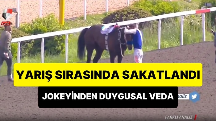 Koşu Sırasında Devrilip Sakatlandığı İçin Uyutulacak Olan Lion Victory ile Vedalaşan Jokeyin Duygusal Anları