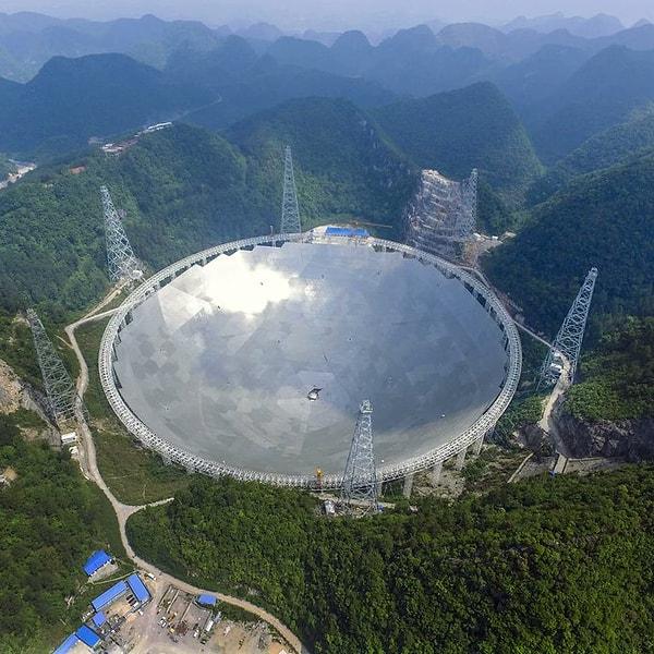 Beş Yüz Metre Açıklıklı Küresel Teleskop (FAST) - Guizhou, Çin