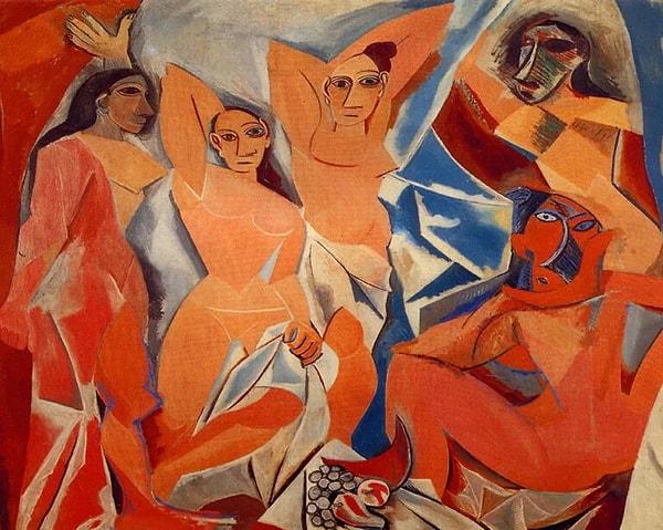 8. Pablo Picasso- Avignonlu Kadınlar(1907)