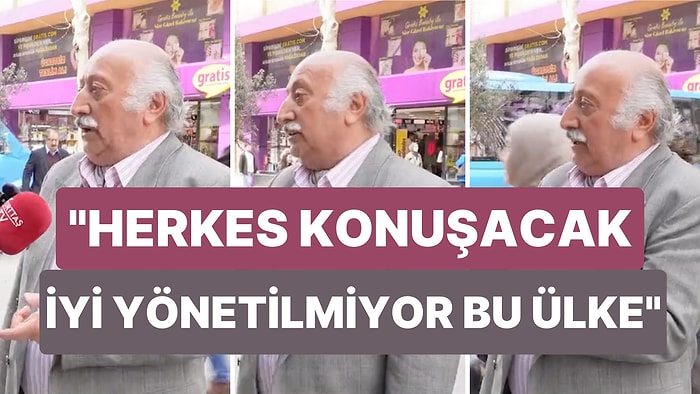 Vatandaş Sokak Röportajında İsyan Etti: "Büyük Hastane, Büyük Adliye, Büyük Hapishane Bir Ülkenin Çöküşüdür"