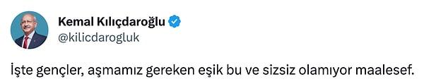 Kılıçdaroğlu, Twitter'dan Erdoğan'ın ifadelerini alıntılayarak tepki gösterdi 👇