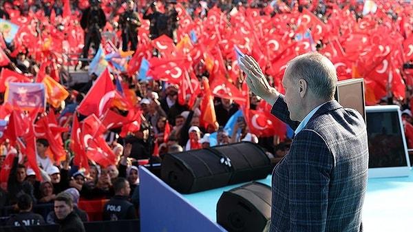 Erdoğan ise yüzde 44,6 ile Kemal Kılıçdaroğlu'nu takip etti.