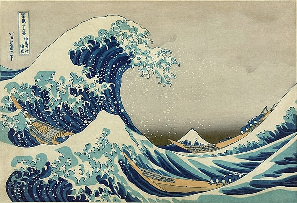 Hokusai'nin kullandığı teknikler arasında kendisini en meşhur yapan Tokyo kökenli ukiyo-e tekniğidir.