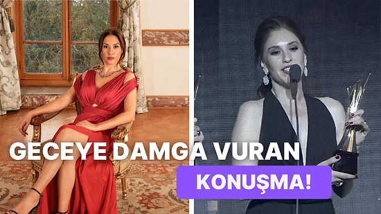 Evrim Alasya'nın Ödül Töreninde Kızılcık Şerbeti'yle İlgili Yaptığı Konuşma Geceye Damga Vurdu