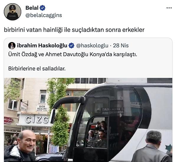 Ümit Özdağ Ahmet Davutoğlu denk gelişine yapılan bir yorum 👇