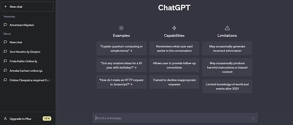 ChatGPT'yi kullanmaya başlayın.