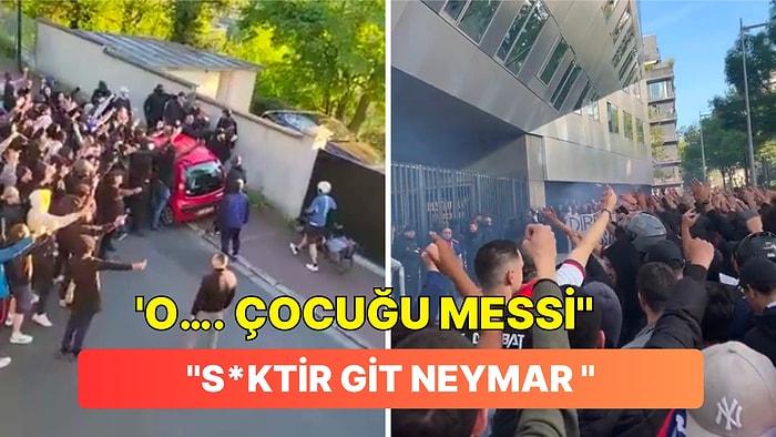 Paris'te Ortalık Karıştı! Taraftarlar Kulübü Basıp Messi ve Neymar'ı Hedef Aldılar