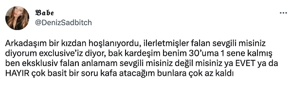 Love bombing, ghosting ve gaslighting derken bir diğer terim de exclusive oldu.👇