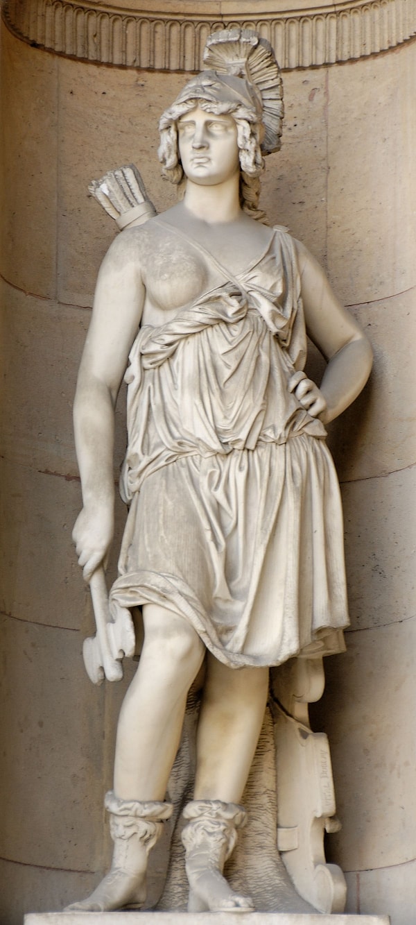 Penthesilea, Yunan mitolojisinde Amazon kadınlarının kraliçesi olarak bilinir.