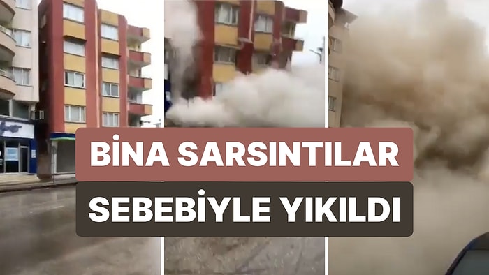 Deprem Bölgesinde Sarsıntılar Devam Ediyor! Bir Bina Daha Sarsıntılar Sebebiyle Yıkıldı