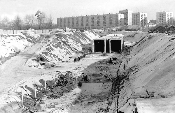 19. А это строительство тоннеля в сторону станции метро «Бабушкинская».