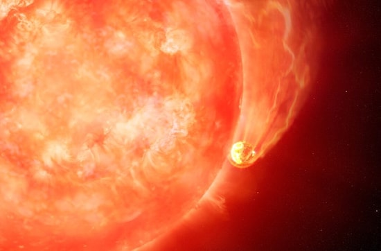 Впервые в истории исследователи засвидетельствовали момент, когда звезда поглотила планету