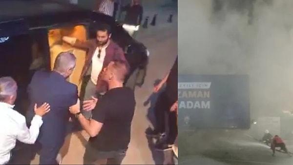 Sahneye kadar ulaşan duman nedeniyle, konsere katılan Hazine ve Maliye Bakanı Nureddin Nebati, korumalar eşliğinde makam aracına alınıp, olay yerinen uzaklaştırıldı.