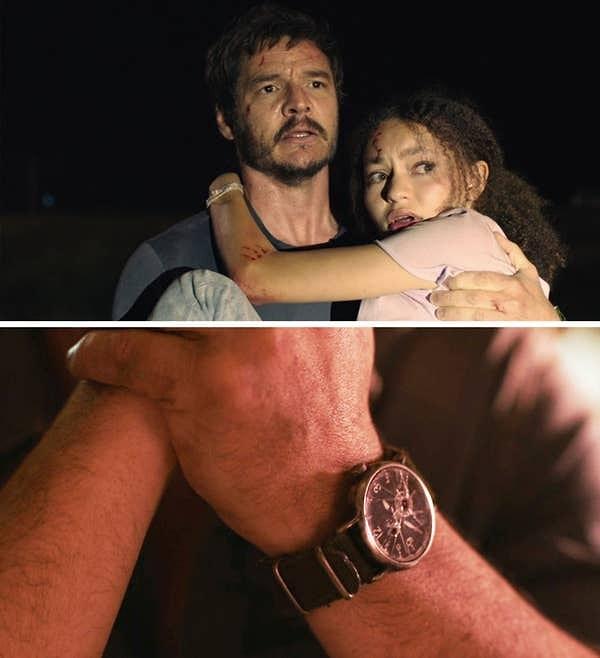 15. Ayrıca yine "The Last of Us" dizisinde Joel'in taktığı saati Sarah onarmıştı. Fakat Sarah öldükten sonra kırılmıştı ve çalışmamaya başlamıştı. Yönetmen izleyicilere Sarah ve Joel ilişkisini bu şekilde yansıtmış.