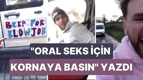 Arkadaşının Arabasının Arkasına Bir Yazı Asarak Sinir Bozucu Bir Şaka Yapan Adam