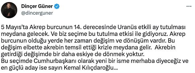 Ulaş Utku Bozdoğan: Astrolog Dinçer Güner Uyardı: 5 Mayıs Uranüsyen Ay Tutulması Türkiye'de Büyük Değişim Rüzgarları Estirecek! 7