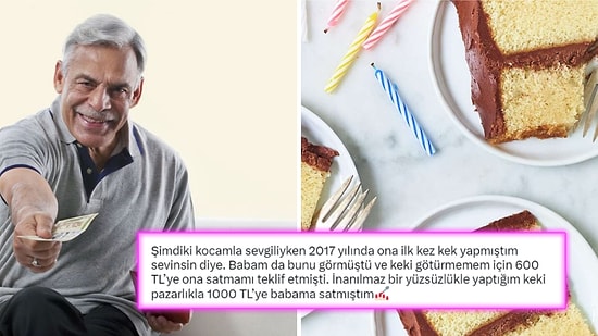 Sevgilisine Götürmek İçin Yaptığı Keki 1000 TL'ye Babasına Satan Kadının Ticari Zekası Alkış Topladı