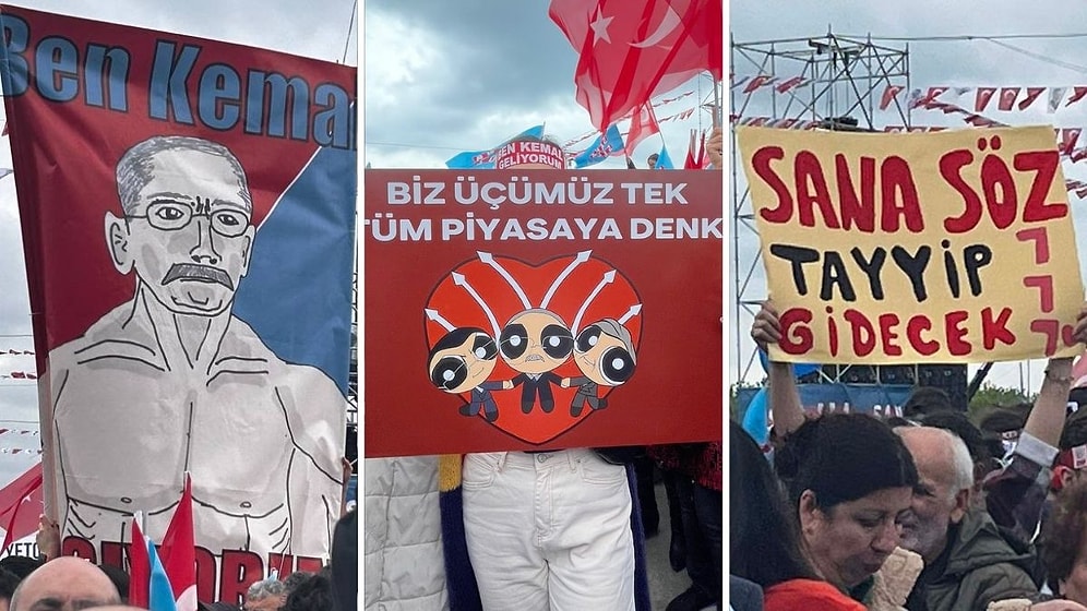 Millet İttifakı'nın Maltepe'deki 'Millet Buluşması'na Pankartlar Damgasını Vurdu