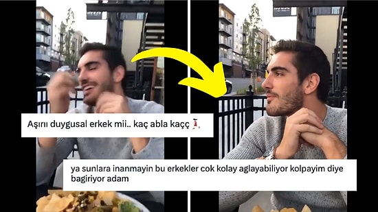 Sevgilisiyle Buluşmasında Aşkından Ağlayan Adamın Videosuna Kadınlardan "Sakın İnanmayın" Tepkisi