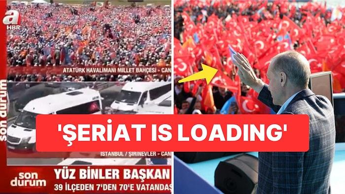 AK Parti İstanbul Mitinginde A Haber Mikrofonuna Konuşan Bir Vatandaşın 'Şeriat' Sözleri Gündem Oldu!
