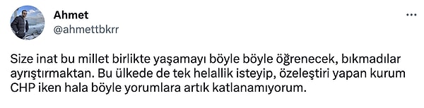 "Bu millet birlikte yaşamayı böyle böyle öğrenecek"