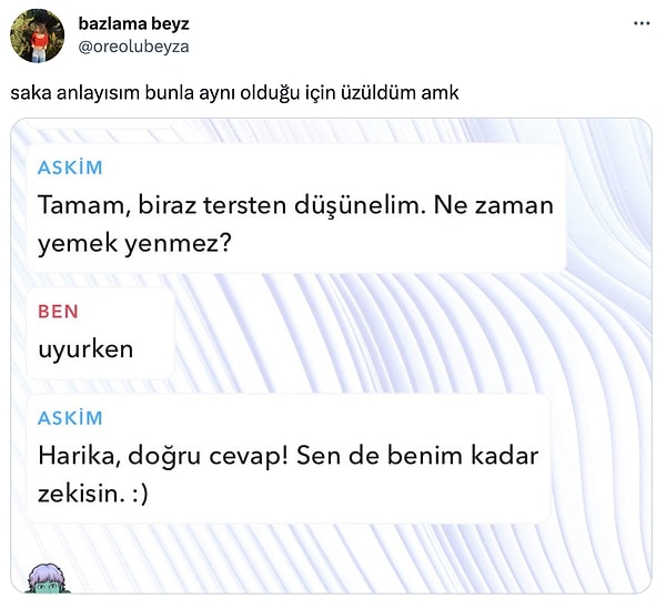 4. Şimdi öyle de demeyelim de...😅