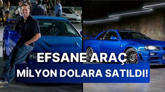 Güle Güle Efsane: Paul Walker'ın Hızlı ve Öfkeli'deki Aracı Nissan Skyline GT-R R34 Rekor Fiyata Satıldı!