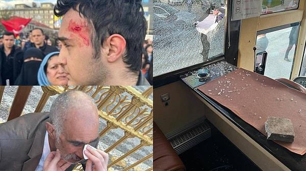 Millet İttifakı'nın Cumhurbaşkanı yardımcısı adayı İmamoğlu’nun dünkü Erzurum mitingine bozkurt işareti yapan kişiler tarafından taşlı saldırı düzenlenmişti. Olayda çok sayıda kişi yaralanmıştı.