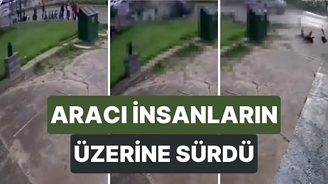 ABD'de Bir Araç Göçmen Sığınma Evinin Önünde Bulunan İnsanların Arasında Daldı