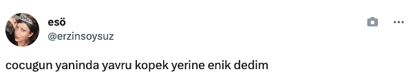 Kullanıcılar çiftçinin bu sözlerini alıntılayarak esprili yanıtlarla paylaştı: "Flörtün yanında köpek yavrusu yerine enik demişimdir..."