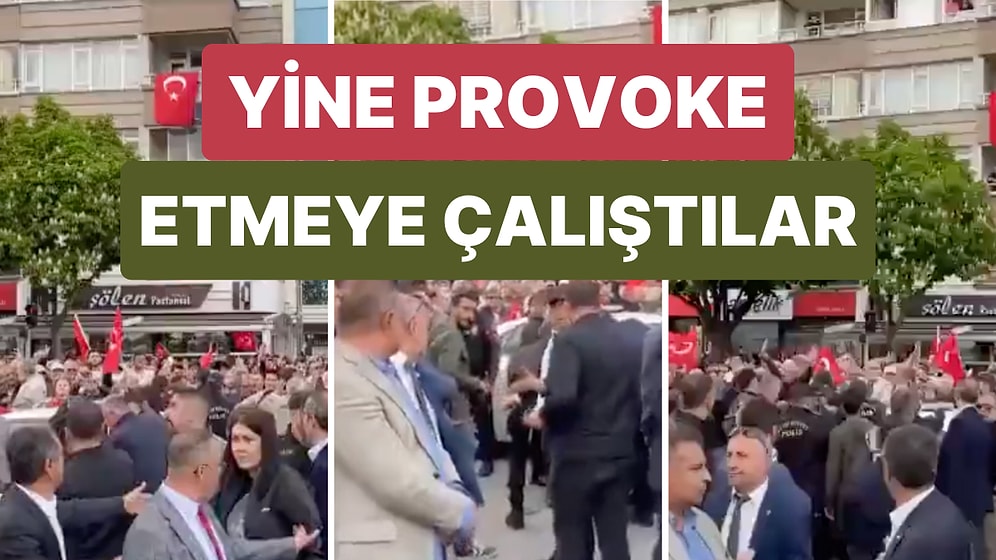 Konya Mitinginde Olay Çıkarmaya Çalışan Bir Adam Ekrem İmamoğlu'nun Ricası ile Polis Aracına Alındı