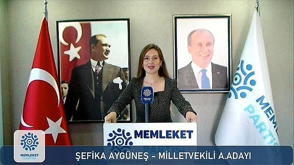 Memleket Partisi Antalya milletvekili adayı Şefika Aygüneş, "Erzurum mitinginde yaşananlar göstermektedir ki; bu iktidar ilk turda değişmelidir. Mustafa Kemal Atatürk'ün de dediği gibi; Söz konusu vatansa, gerisi teferruattır" diyerek adaylıktan çekildiğini ve partiden istifa ettiğini duyurdu.