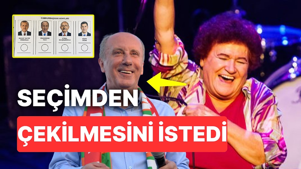 Selda Bağcan Cumhurbaşkanı Adayı Muharrem İnce'den Eski Günlerin Hatırına Seçimden Çekilmesini İstedi
