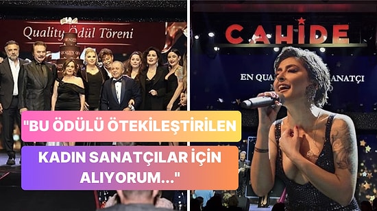 "En Quality Kadın Sanatçı" Ödülüne Layık Görülen Melek Mosso'nun Konuşması Gündem Oldu