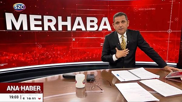 Sözcü TV Ana Haber Bülteni sunucusu olarak ekranlardaki yerine geri dönen Fatih Portakal ise bu anlar sonrası açtı ağzını yumdu gözünü.