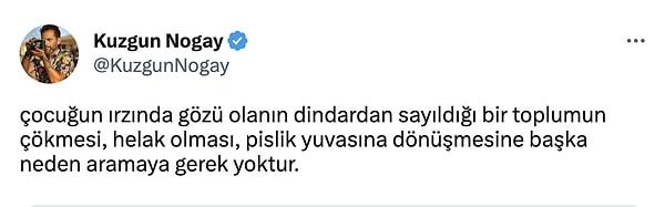 Zekeriya Yapıcıoğlu'nun bu sözlerine sosyal medyadan gelen tepkilerin bir kısmı şöyle 👇