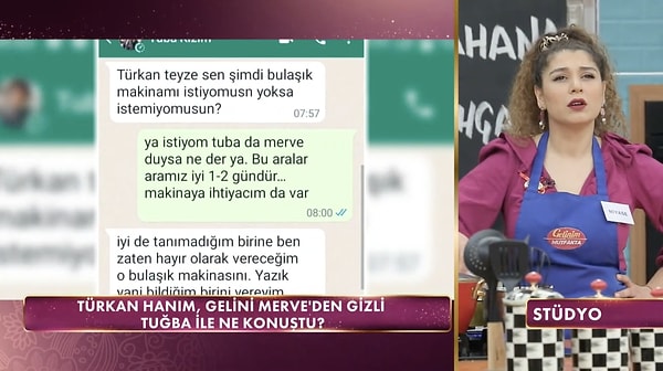 Tuğba ve Türkan Hanım'ın mesajlaşması dikkat çekti!